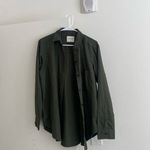 Green Abercrombie Button Up (M)